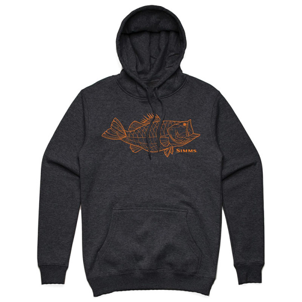 Толстовка Bass Line Hoody  (charcoal heather; Мужской; M)